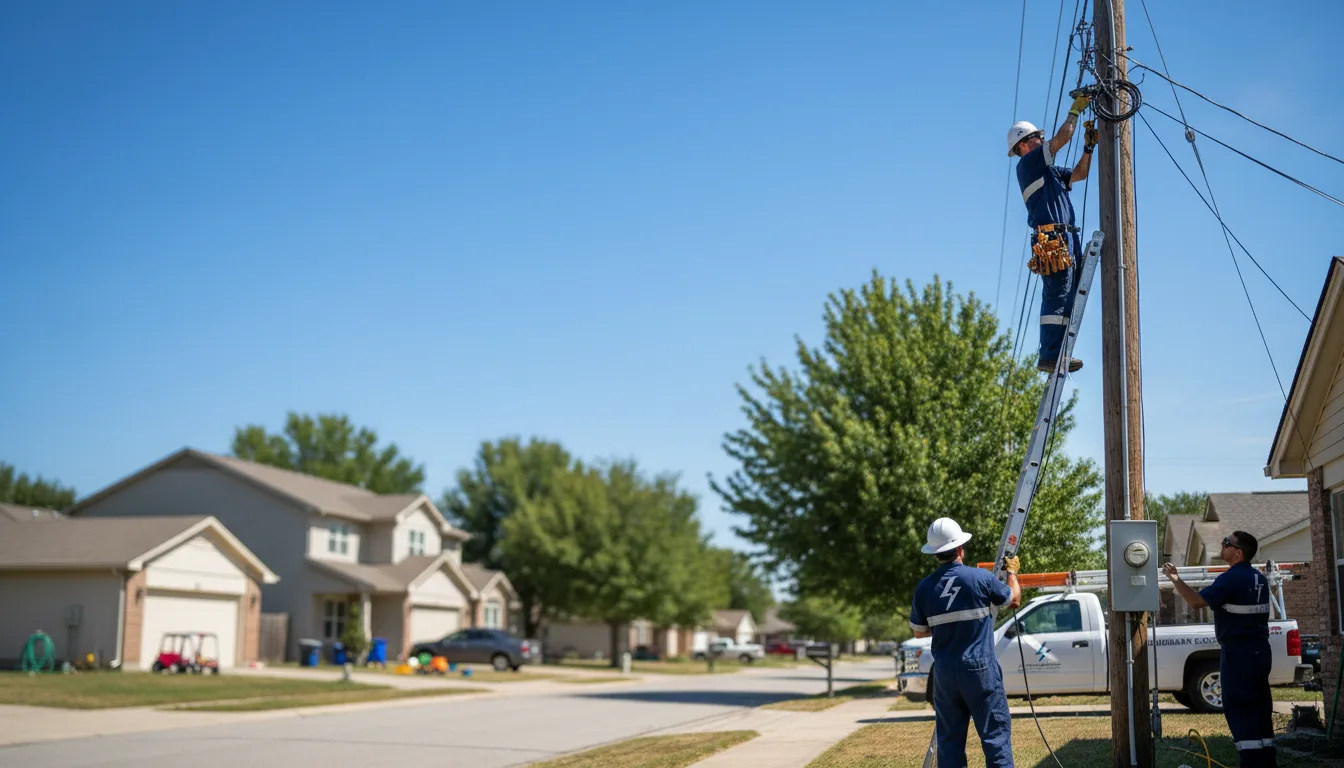 Residential electrician providing installation services in Savannah, OH